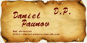 Daniel Paunov vizit kartica